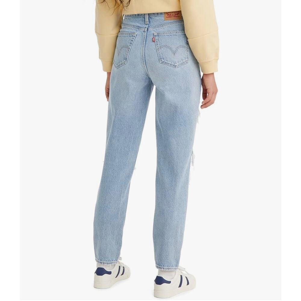 Levi’s High Waisted Distressed Mom Jeans Size 30 - Picture 4 of 9